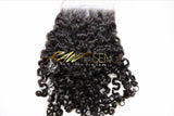 RAW MONGOLIAN CURLY HAIR CLOSURE | Raw Essence Hair